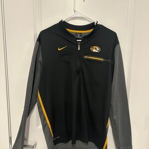 Nike Black and Gray Pullover with Yellow Accents